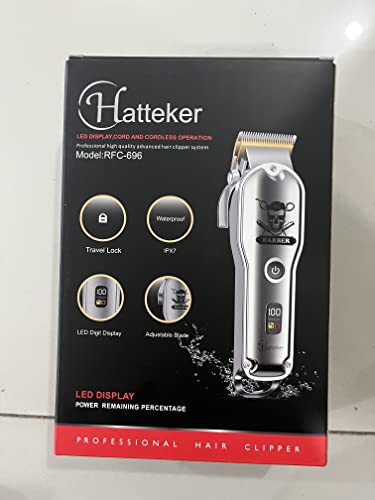 Hatteker Profi Haarschneidemaschine Haarschneider 理髪セットプロフェッショナル男性用理髪カットIPX 7防水コードレスひげ/理髪器 RFC-696C の商品画像 6
