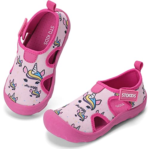 Stq Kids Girls Water Shoes Quick-Dry Lightweight Swim Pool Beach Walking Sandals Athletic Sneakers 5 M Us Toddler Rose #TOP16