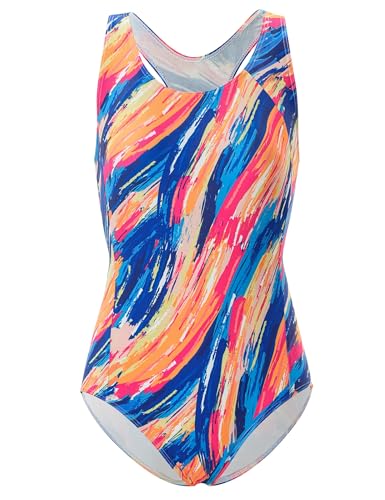 Image of Girls' Swimsuit One Piece Swimming Suits Flyback Swimwear for Practice
