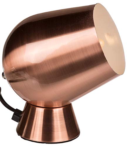 Lampe de bureau en métal couleur cuivre E14 19 cm