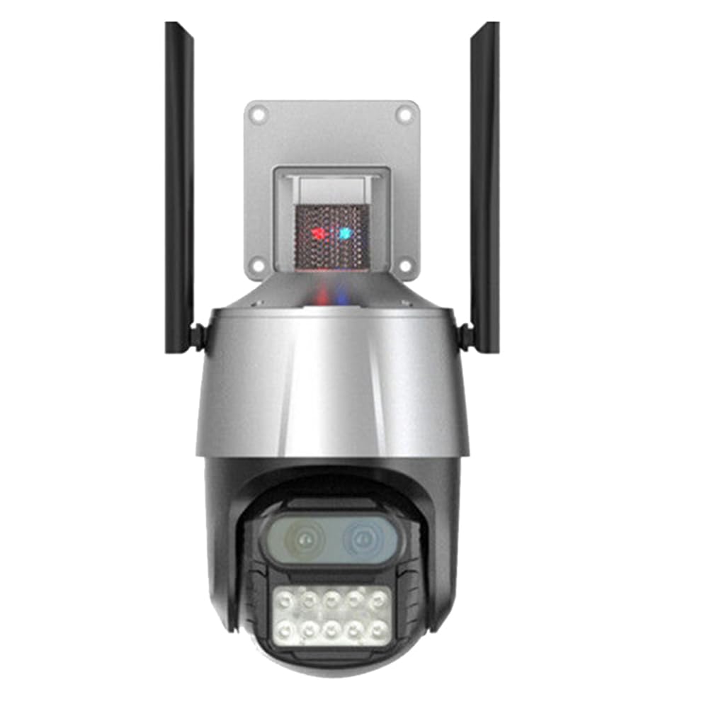 Caméra de sécurité WiFi 4K anti-intrusion avec zoom 8X et double objectif