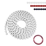 Flexible Peel and Stick molding Trim, Length 10 ft Pearl molding Strips are Easy to Install, Suitable for Bathroom Mirror Frames, Wall Decoration, Cabinets and TV Cabinet Decoration (White/15MM)