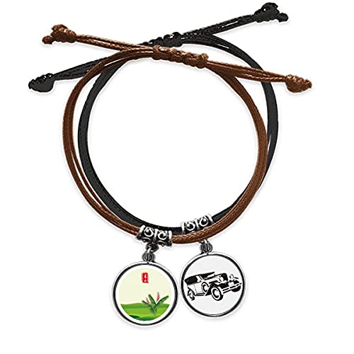 Bracelet cuir circlar Vingt - Quatre Solar Terme symbole d'harmonie