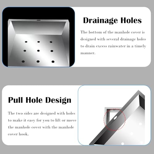 Grille d'égout en acier inoxydable avec trous de drainage extérieurs - 6