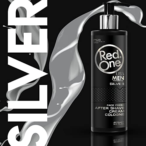Kirmizigül Redone After Shave Cream Cologne Silver Lotion Men Herren Balsam Nach der Rasur Nassrasur Pflegt und Kühlt Balm Creme Herren Pflege Sensible Haut