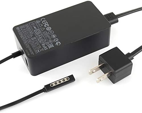Original 100% 12V 3.6A 48W Charger Compatible with Microsoft Surface RT Surface Pro 1 Pro 2 and Surface 2 Tablet Ac Adapter 1512 1516 1536 Power Supply Cord with 5V USB Charging Port