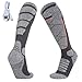 MZSKLW Ski Socken Winter Beheizte Socken Thermosocken Herren Damen Heizung Fußwärmer Elektrische Socken Warme Socken Radfahren Ski Sport Strümpfe Skisocken Damen & Herren Ski(Grey,1pair)
