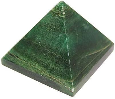 Green Jade Pyramid for Vastu Feng Shui Reiki Crystal Healing (2-2.5 Inch)