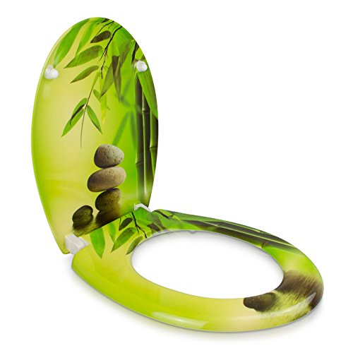 Sedile wc chiusura ammortizzata - Motivo Pietre