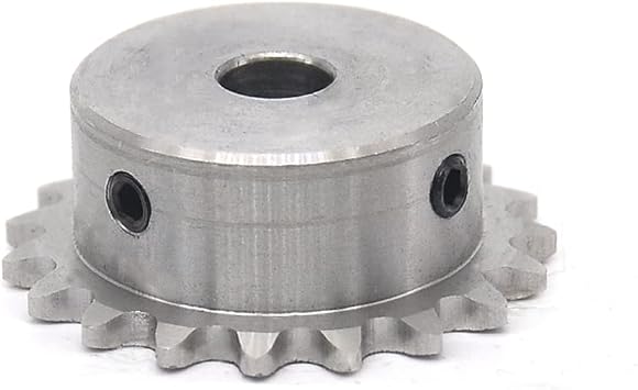 #25 Stainless Steel Chain Drive Sprocket Wheel 16 Teeth 04C16T - 12mm Bore 1/4" Pitch For #25H Roller Chain with Set Screws #25-16T; bore12mm