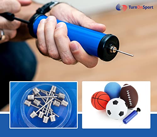 Air Ball Pump Needles Inflatables - Basketball Ball Pump Inflation Needles | Inflator Needle For Soccer Rugby Football Volleyball Sports Balls | Turnonsport Inflatable Air Pump Needles Adapter 12 Set #TOP6