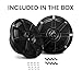 BOSS Audio Systems MR62B 200 Watt Per Pair, 6.5 Inch, Full Range, 2 Way Weatherproof Marine Speakers Sold in Pairs, Black