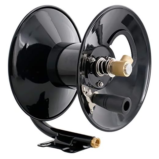 50ft Powder-Coated Manual Hose Reel