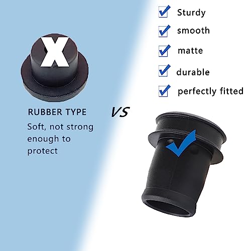 Image of 2PCS Car Cigarette Lighter Cover,Black Cigarette Lighter Socket Cap Waterproof & Dust Cover,Universal 0.78 inch Cigarette Lighter Plug Cover Car Interior Accessories Fits Car SUV