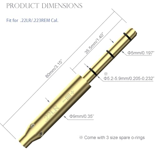 MOSANDON Red Laser Boresighter for .22LR/.223REM Cal,Laser Bore Sight, Laser Sight for Hunting by MOSANDON - Used condition - Image 4