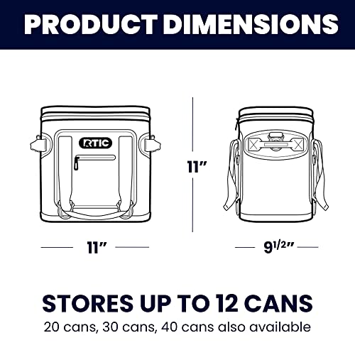 Rtic Soft Cooler 30 Can, Insulated Bag Portable Ice Chest Box For Lunch, Beach, Drink, Beverage, Travel, Camping, Picnic, Car, Trips, Floating Cooler Leak-Proof With Zipper, Seafoam Green #TOP1