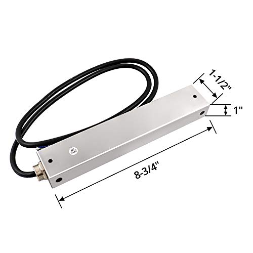 Qwork 12V 600Lbs Electric Magnetic Electromagnetic Lock Holding Force, Holding Force Magnetic Gate Lock With Mounting Bracket For Access Control 12/24Vdc #TOP4