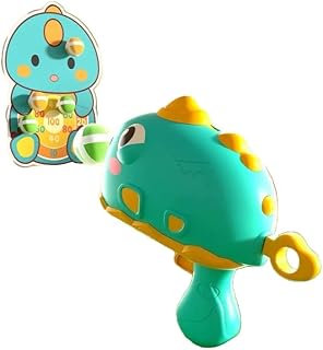 مسدس كور للاطفال شكل الديناصور لون اخضر