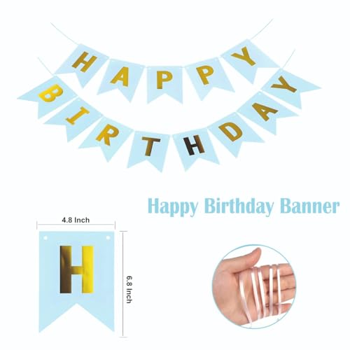 Image of 1st Birthday Balloons Decor Items 81 Pcs | Decoration For Kids Birthday Parties | Happy Birthday Banner For Decoration