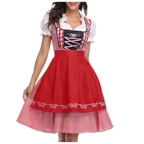 Dirndl Damen Trachtenmode Kurzarm Dirndl für Damen für Oktoberfest Karneval Outfit Damen Dirndl Bluse Dirndlkleid Dirndl Damen Trachtkleid Trachtenmode Dirndlkleid Dirndlkleid Dirndlbluse