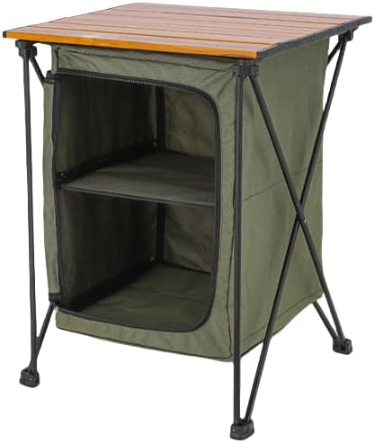 アウトドア、キャンプ、折りたたみ、収納、収納キャビネット、キャンプ、ポータブル、多機能、アルミ合金、兼用テーブルキャビネット (ミリ