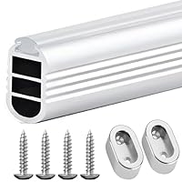 Vestiti Ovale Tubo Armadio Asta Guardaroba Nero Tubo Mobili 1000 - 2000