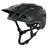 ALPINA Alpina Taunus - leicht, tiefer Schutz an Schläfen und Hinterkopf, großes Belüftungssystem, integriertes Insektennetz, für Erwachsene, Black-Grey matt, L (59-61 cm)