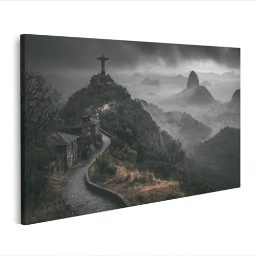 Impression sur toile Cristo Redentor tableau décoration murale salon voyage M1