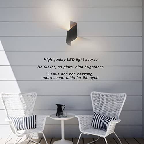 Pilipane LED Wall Light,Modern LED Wall, Up and Down Wall Lamp,Wall Sconce Lights, Waterproof Outdoor Wall Sconce - Image 3