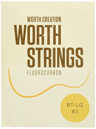 Worth Strings, Low-G ukelele snaren, bruin fluoro-carbon, voor tenor-ukelele, medium (0.0224-0.0260-0.0291-0.0358)