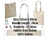 JMS Bridge 10 x Eco-Friendly Premium Natural Cotton Shopping Tote Bags - Plain Design, Perfect for Decorating and Printing #3