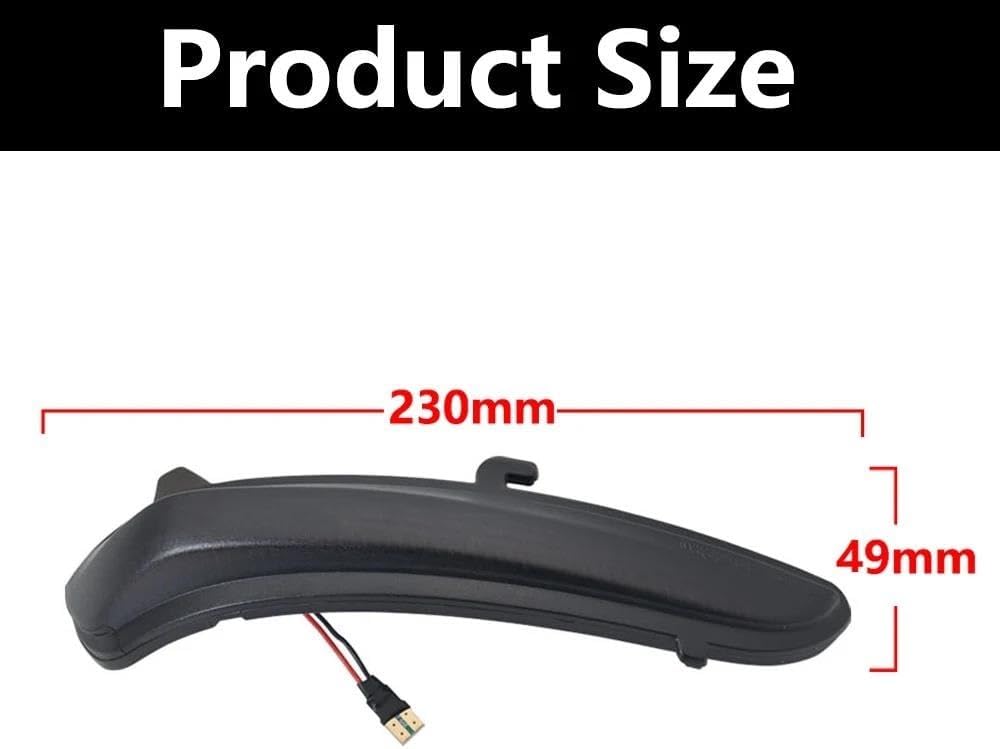 サイドマーカー に適合する ボクスホール に適合する ダイナミックLEDサイドミラーウィンカーライト ターンシグナルランプ カーアク