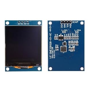 Hailege 1.5" SH1107 Module d’affichage OLED 1.5 pouces IIC I2C 4 broches 128x128 OLED écran LCD Affichage blanc