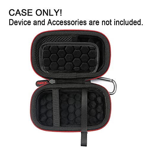 MP3 & MP4 Player Hard Carrying Case Compatible with SOULCKER/G.G.Martinsen/Sony NW-A45 /B Walkman and Other Music Players. Fit for Earbuds, USB Cable, Memory Card(Case Only) Black(Black Lining)