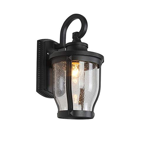 Applique extérieure étanche IP65 lanterne rétro E27 noir