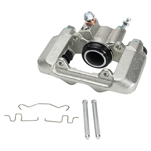 Image of TRQ Rear Driver and Passenger Side Brake Caliper Set Caliper Brackets Hardware Compatible with 05-06 Toyota Corolla 03-08 Matrix 00-05 Celica 03-06 Pontiac Vibe