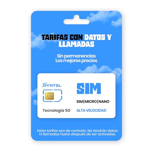 Tarjeta SIM Multiformato Pago por Uso (con Datos Ilimitados) o Tarifa | SIN permanencia | para Móviles, Alarmas, Relojes, localizadores... | GSM-2G/3G/4G/5G | Llamadas | SMSs | Datos