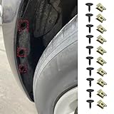 Rebvugr 20PCS Fender Bumper Cover, Bumper Cover Screws, Automobile Body Fasteners Kit, Automotive Interior Accessories Car U Clip with Screw Assortment Kit Fit for Audi A3 A4 A5 A6 A7 A8 Q5 S6 R8