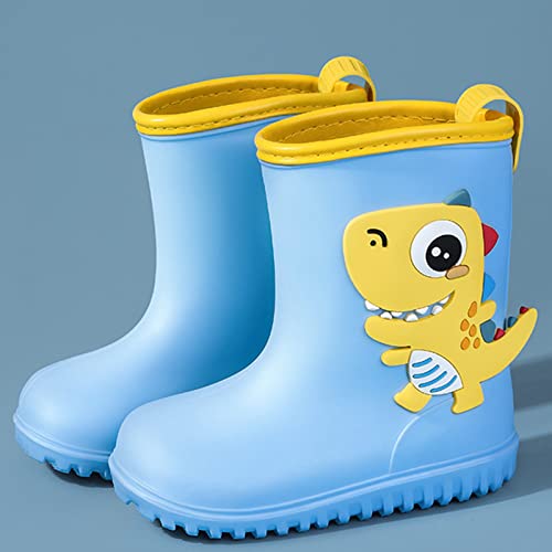 Waterproof Shoes for Kids Cute Cartoon Fashion Children Rain Boots Non Slip Waterproof Kids (Blue, 9-9.5 Years)3