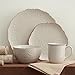 Pfaltzgraff Chateau Cream 16-Piece Stoneware Dinnerware Set, Service for 4, Off White