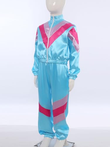 Child Boys Girls S Style Tracksuit Zip Up Jacket With Matching Joggers For Dance3