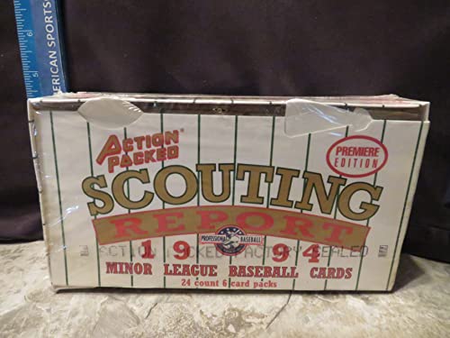 1994 ACTION PACKED BASEBALL SCOUTING REPORT SEALED BOX