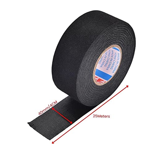 Image of Flannel Cloth Fabric Tape for Industrial Automotive Wiring Harness Preparation Loom Cloth Fabric Harness Felt Tape (25m x 40mm) (Pack of 1)