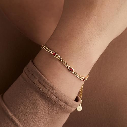 Image of Alex and Ani September Birthstone Sapphire Curb Chain Bracelet