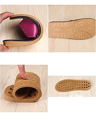 YILANLAN Summer sandals and slippers women's leather sandals non-slip bathroom bath slippers home couple floor slippers swimming slippers3