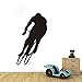 Produktbild Wandtattoo Home Decaltion Zubehör Fahrrad Player Silhouette Gedrucktes Design Radfahren Wandaufkleber Selbstklebendes Kinderzimmer 34x59cm