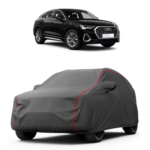 Image of Heavy-Duty Car Cover for Compatible with Audi Q3 Sportback (2022 to 2025 All Models) Deluxe Car Protection Cover - Waterproof & UV-Resistant All-Season Exterior Protection