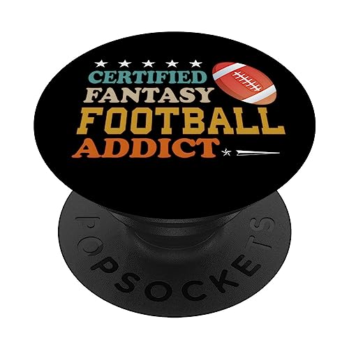 Fantasía adicto al fútbol divertido novedad para él PopSockets PopGrip Adhesivo