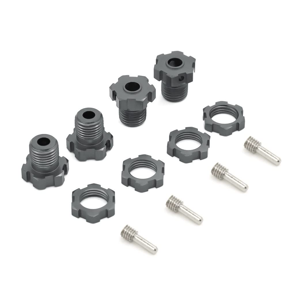 RC 17mm Hex Wheel Adapters (4) +3mm Offset – For 1/10 Traxxas E-Revo & Revo 3.3 - View #10