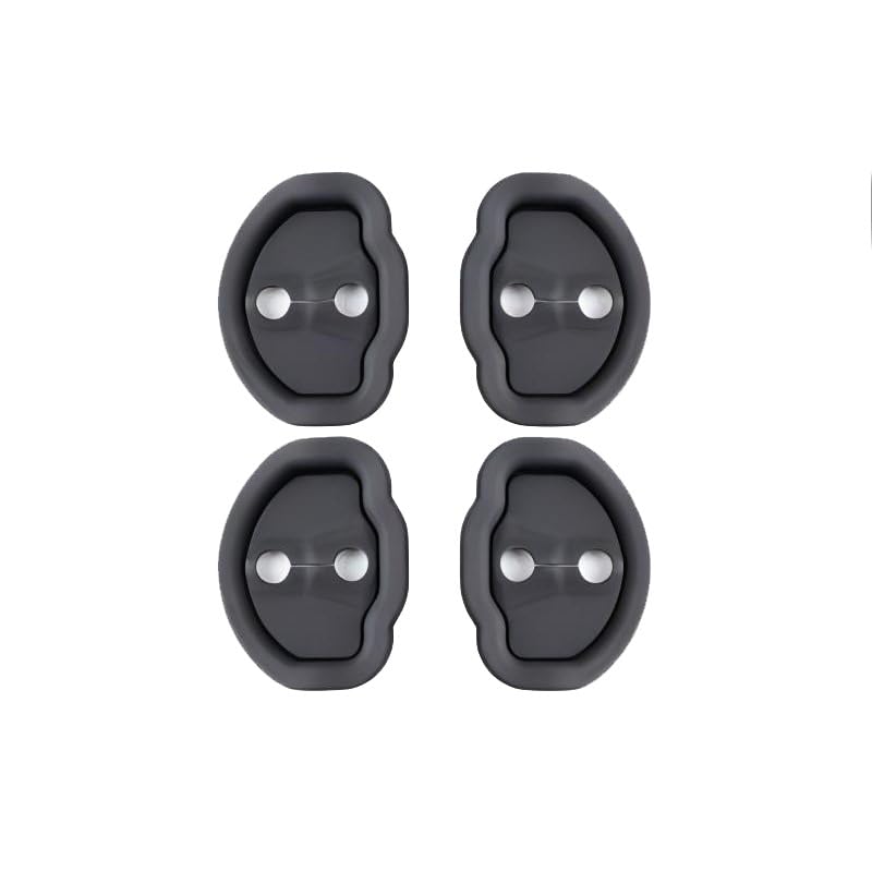 CCeCCe 4 Pack for Tesla Door Latch Lock Cover Silicone Door Lock Latches Cover Protector Car Door Latch Guard Door Striker Cover for Tesla Model 3 Tesla Model Y